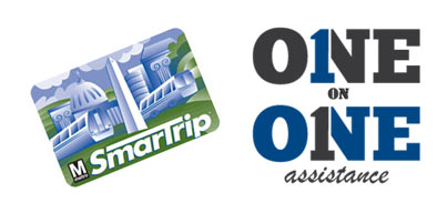 Image of a SmartTrip card. One on One assistance